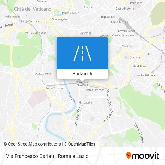 Mappa Via Francesco Carletti