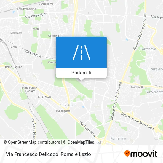 Mappa Via Francesco Delicado