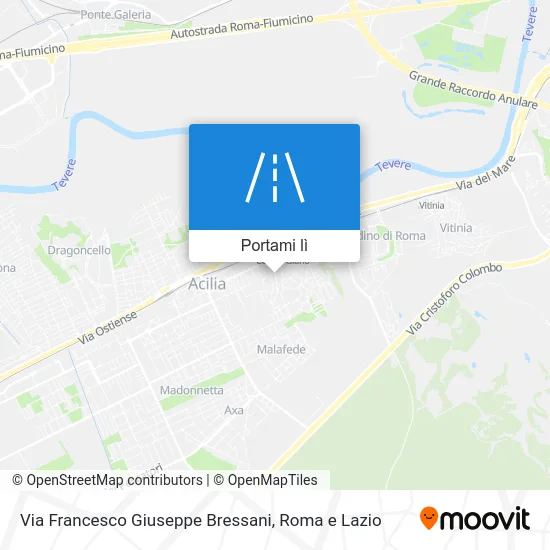 Mappa Via Francesco Giuseppe Bressani