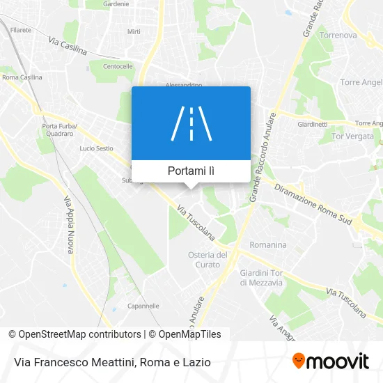 Mappa Via Francesco Meattini
