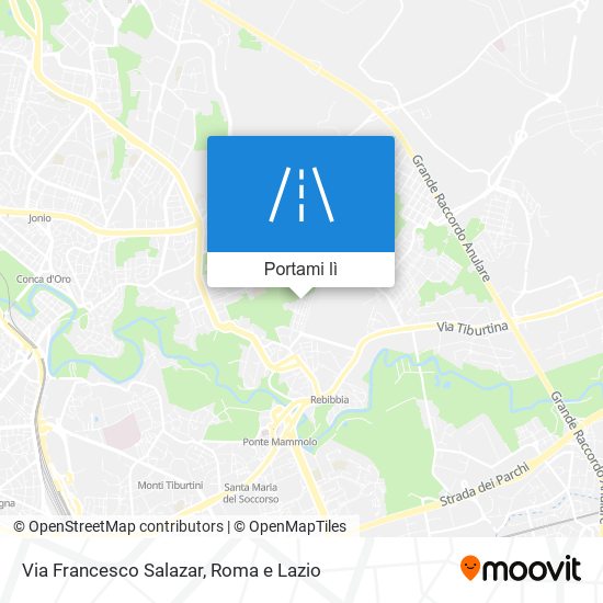 Mappa Via Francesco Salazar