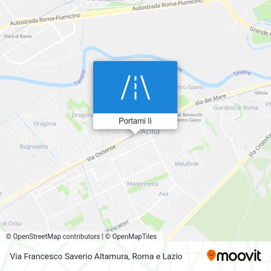 Mappa Via Francesco Saverio Altamura