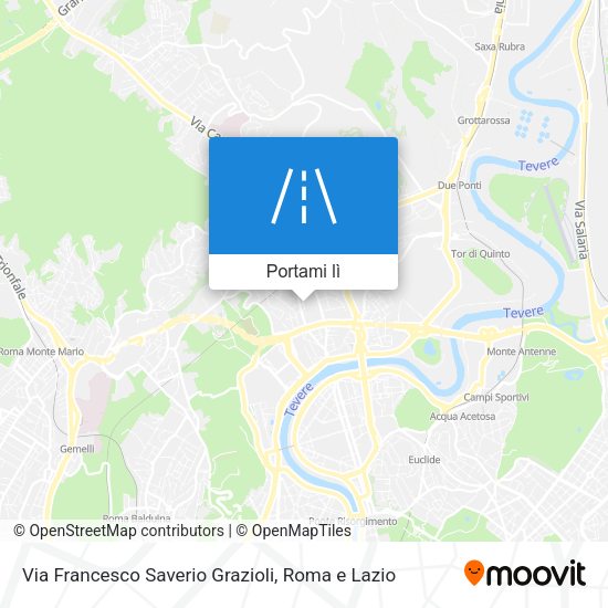Mappa Via Francesco Saverio Grazioli
