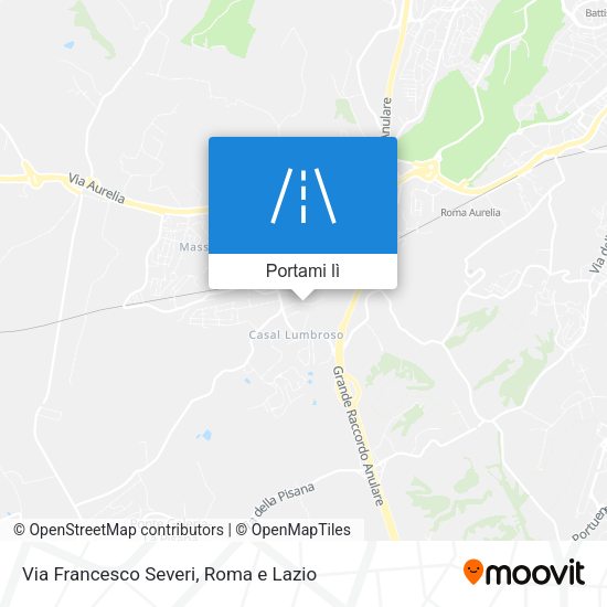 Mappa Via Francesco Severi