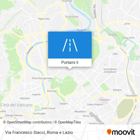 Mappa Via Francesco Siacci