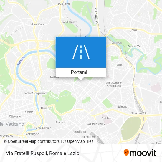 Mappa Via Fratelli Ruspoli