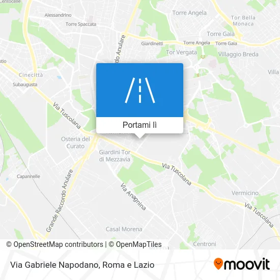 Mappa Via Gabriele Napodano