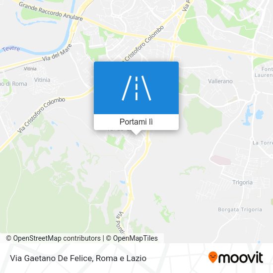 Mappa Via Gaetano De Felice