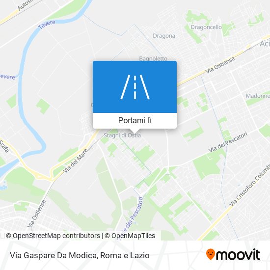 Mappa Via Gaspare Da Modica