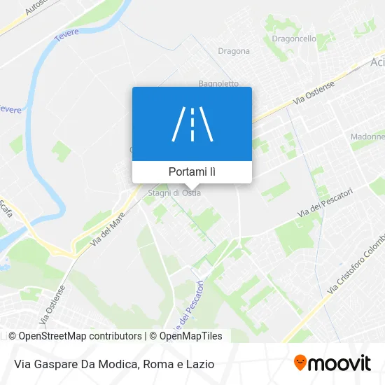 Mappa Via Gaspare Da Modica