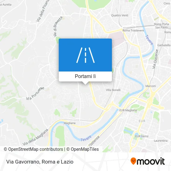 Mappa Via Gavorrano