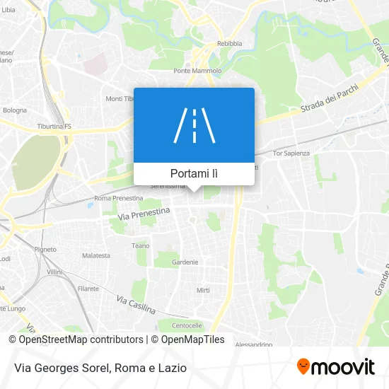 Mappa Via Georges Sorel