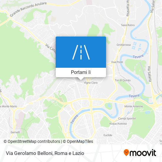 Mappa Via Gerolamo Belloni