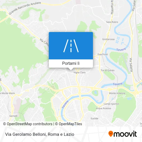 Mappa Via Gerolamo Belloni