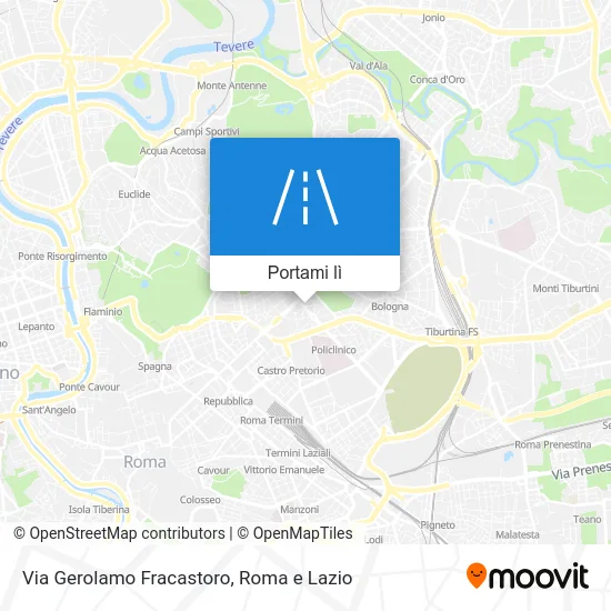 Mappa Via Gerolamo Fracastoro