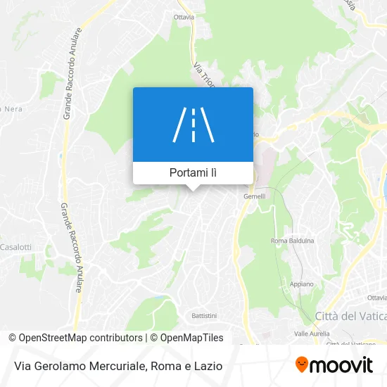 Mappa Via Gerolamo Mercuriale