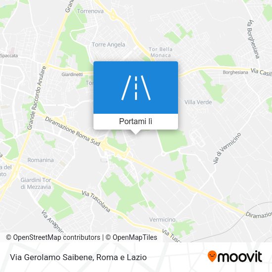 Mappa Via Gerolamo Saibene