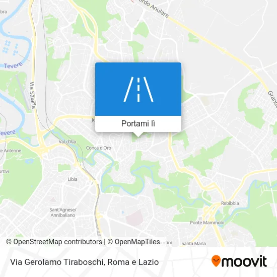 Mappa Via Gerolamo Tiraboschi