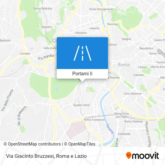 Mappa Via Giacinto Bruzzesi
