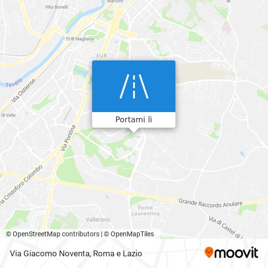 Mappa Via Giacomo Noventa