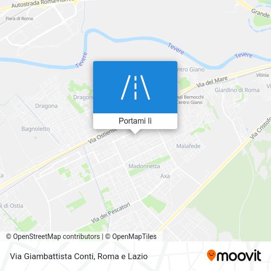 Mappa Via Giambattista Conti