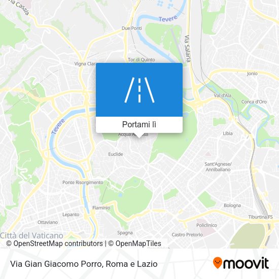 Mappa Via Gian Giacomo Porro