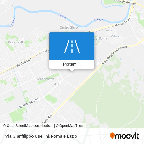 Mappa Via Gianfilippo Usellini