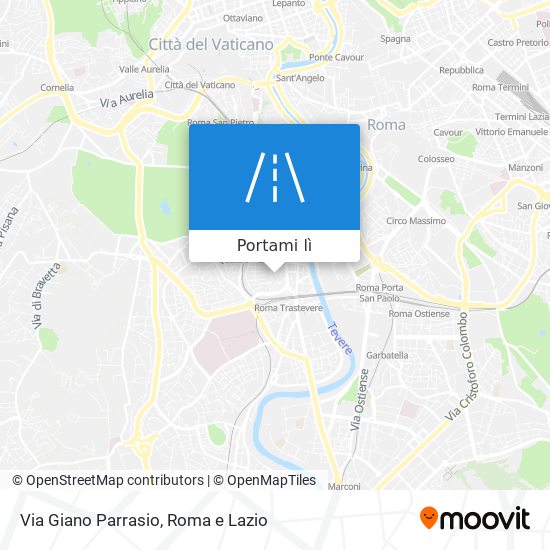 Mappa Via Giano Parrasio