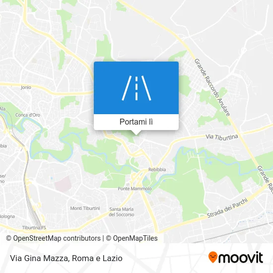 Mappa Via Gina Mazza