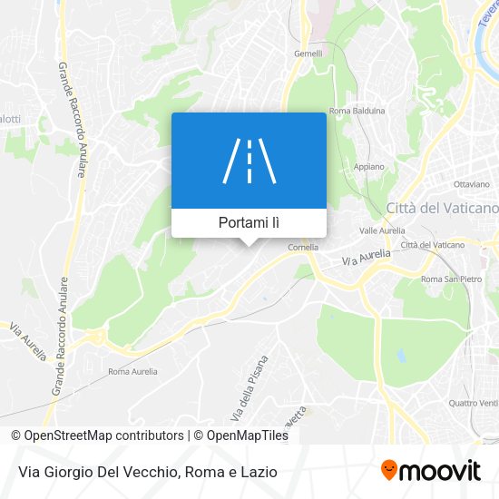 Mappa Via Giorgio Del Vecchio