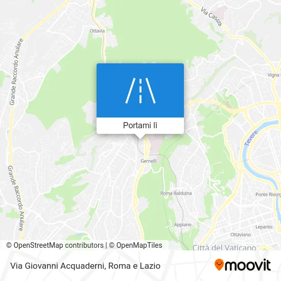 Mappa Via Giovanni Acquaderni