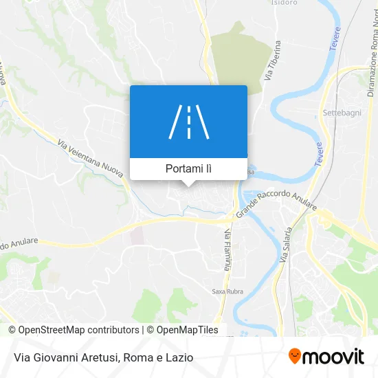 Mappa Via Giovanni Aretusi