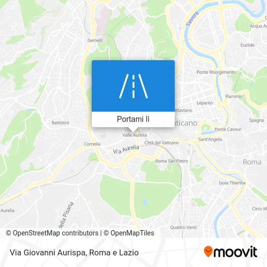 Mappa Via Giovanni Aurispa