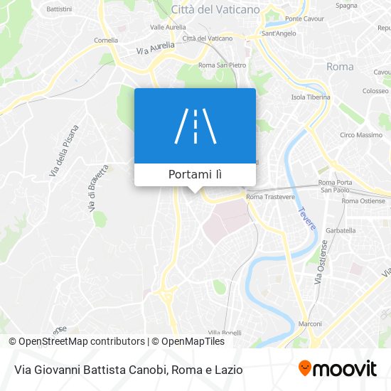 Mappa Via Giovanni Battista Canobi