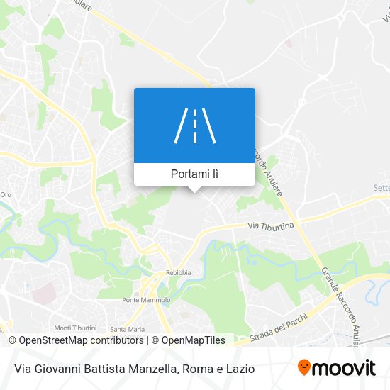 Mappa Via Giovanni Battista Manzella