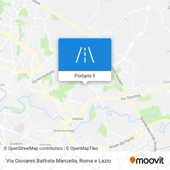 Mappa Via Giovanni Battista Manzella