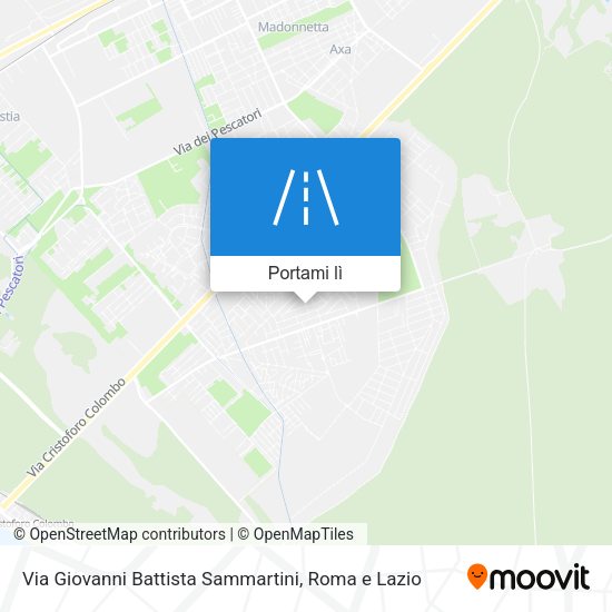 Mappa Via Giovanni Battista Sammartini