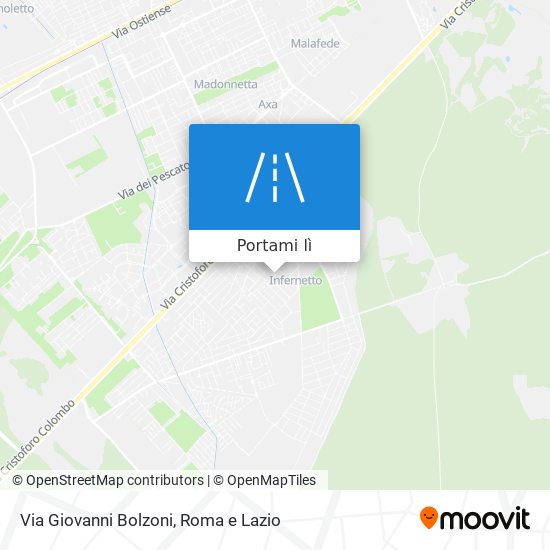 Mappa Via Giovanni Bolzoni