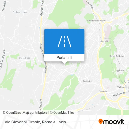 Mappa Via Giovanni Ciraolo