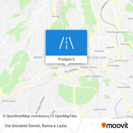 Mappa Via Giovanni Devoti