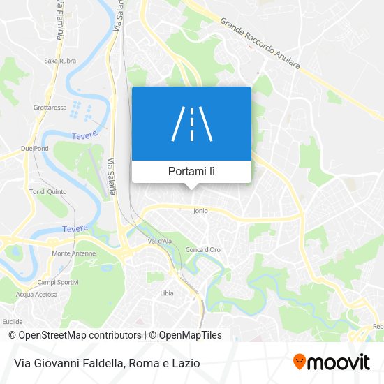 Mappa Via Giovanni Faldella