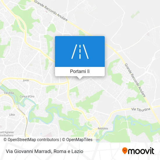 Mappa Via Giovanni Marradi