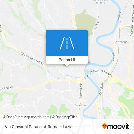 Mappa Via Giovanni Paraccini