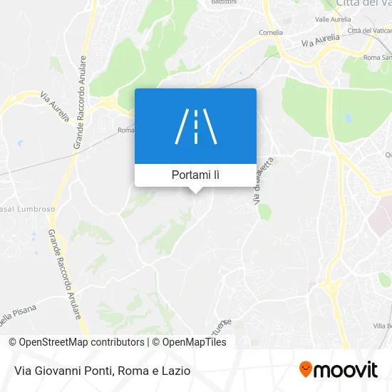 Mappa Via Giovanni Ponti