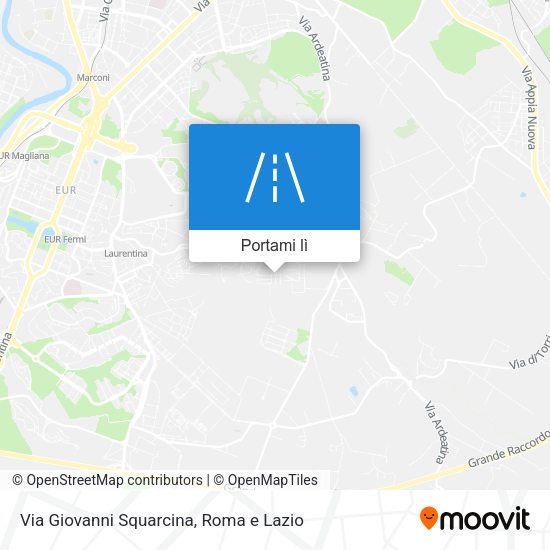 Mappa Via Giovanni Squarcina