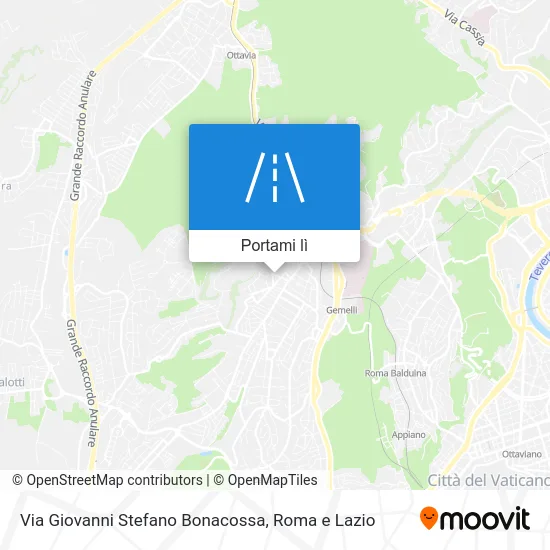 Mappa Via Giovanni Stefano Bonacossa