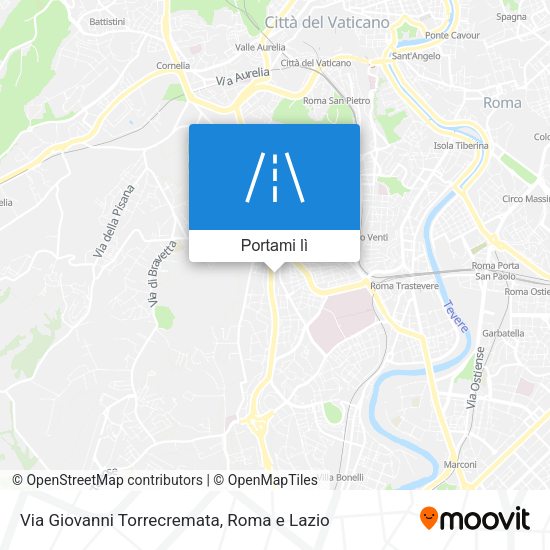 Mappa Via Giovanni Torrecremata