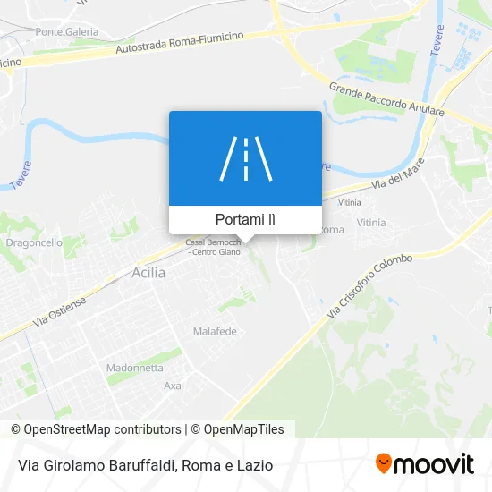 Mappa Via Girolamo Baruffaldi