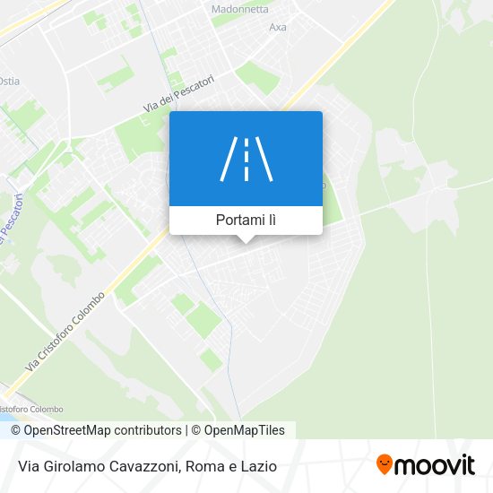 Mappa Via Girolamo Cavazzoni