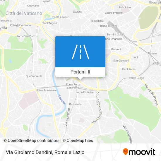 Mappa Via Girolamo Dandini